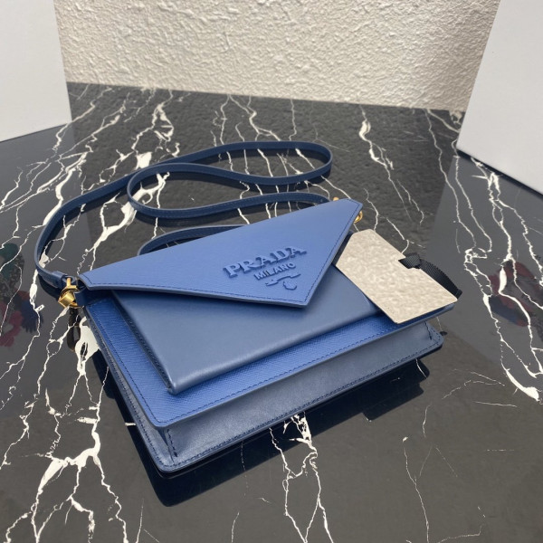 Pra*a saffiano leather mini-bag