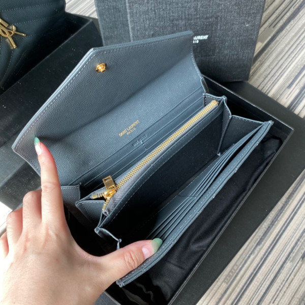 Y*L monogram large flap wallet