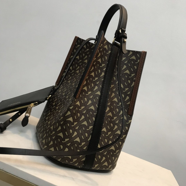 B**rry small monogram e-canvas peggy bucket bag