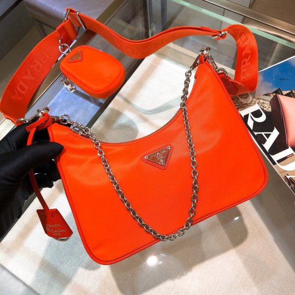 Pra*a nylon hobo bag