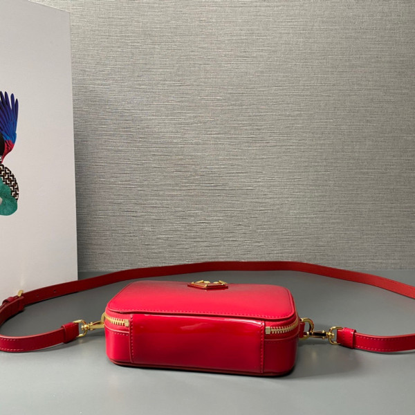 Pra*a odette crystal-studded satin bag-17.5x10.5x4.5cm