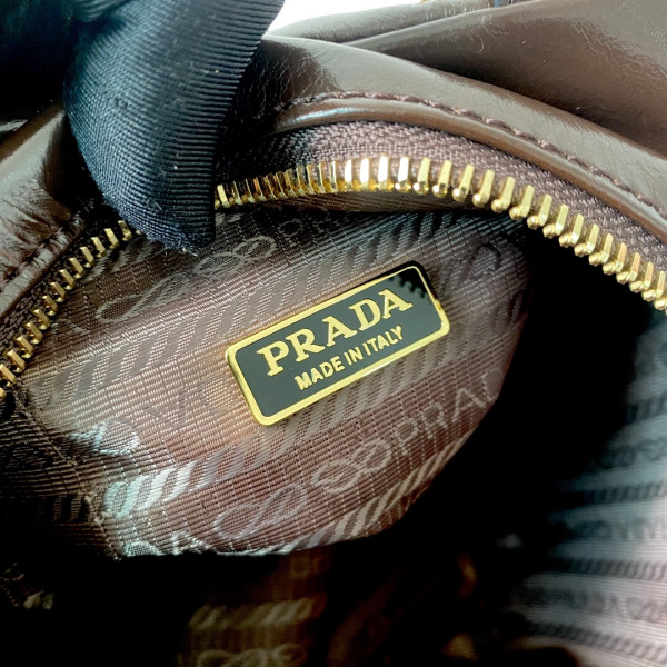 Pra*a dangle leather top-handle mini-bag