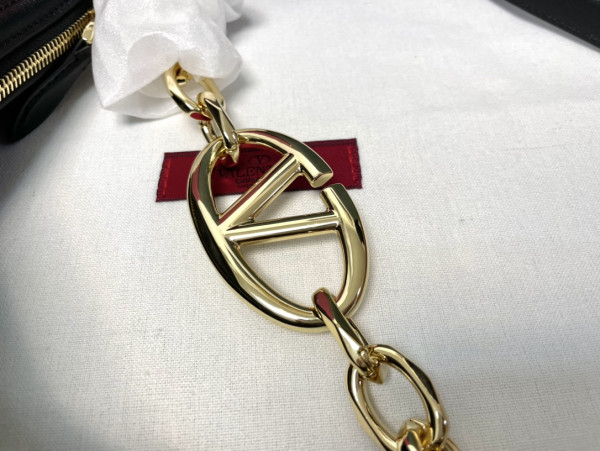 VALENTINO Small Vlogo Moon Hobo Bag - 29*23*11CM