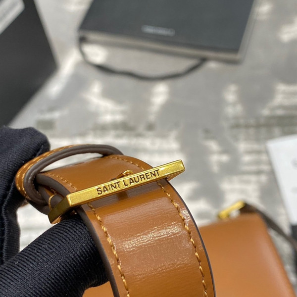 Y*L loulou carre satchel in smooth leather