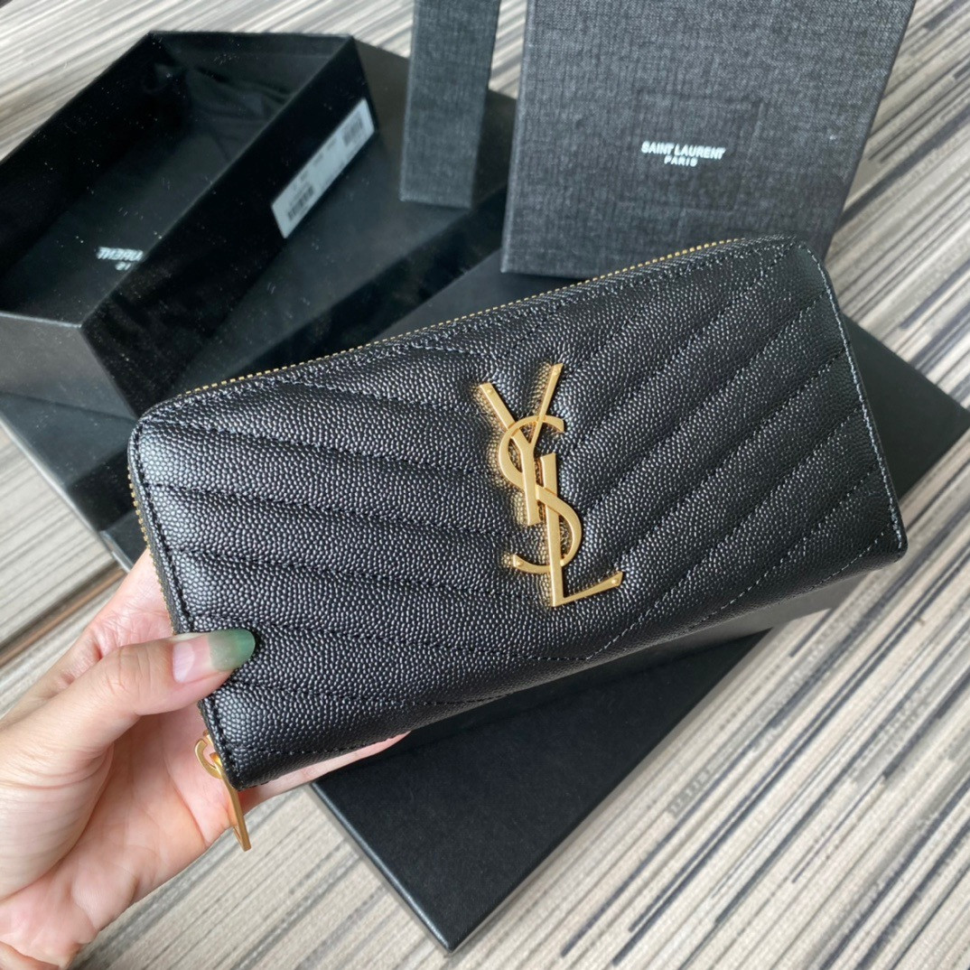 Y*L monogram zippy wallet
