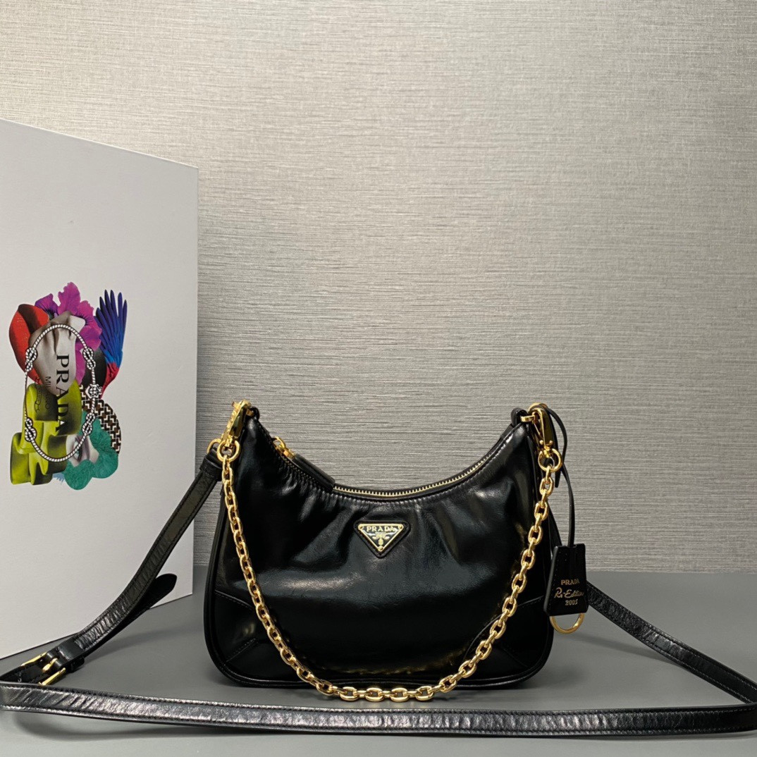 Pra*a re-edition 2005 saffiano bag-22*18*6.5cm