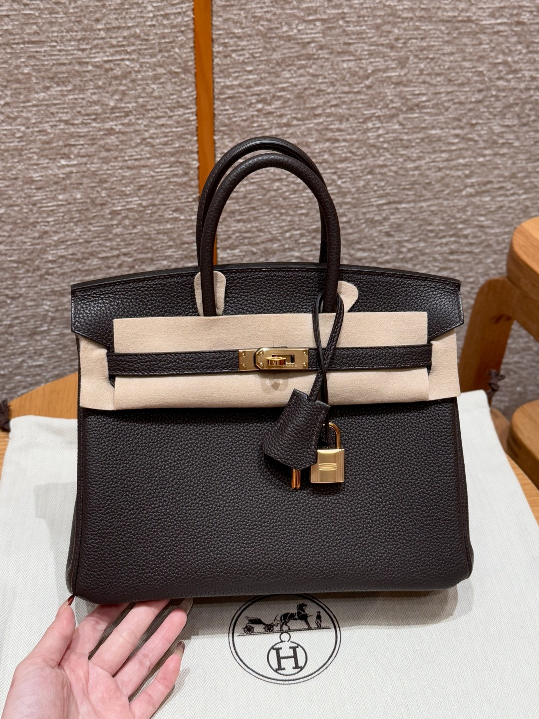 H**mes birkin 25cm-togo leather