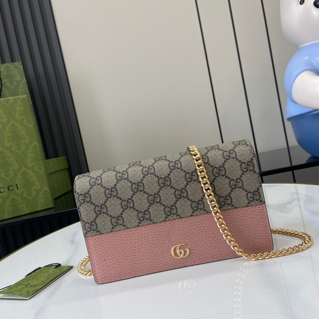 GG Marmont two-tone mini chain bag