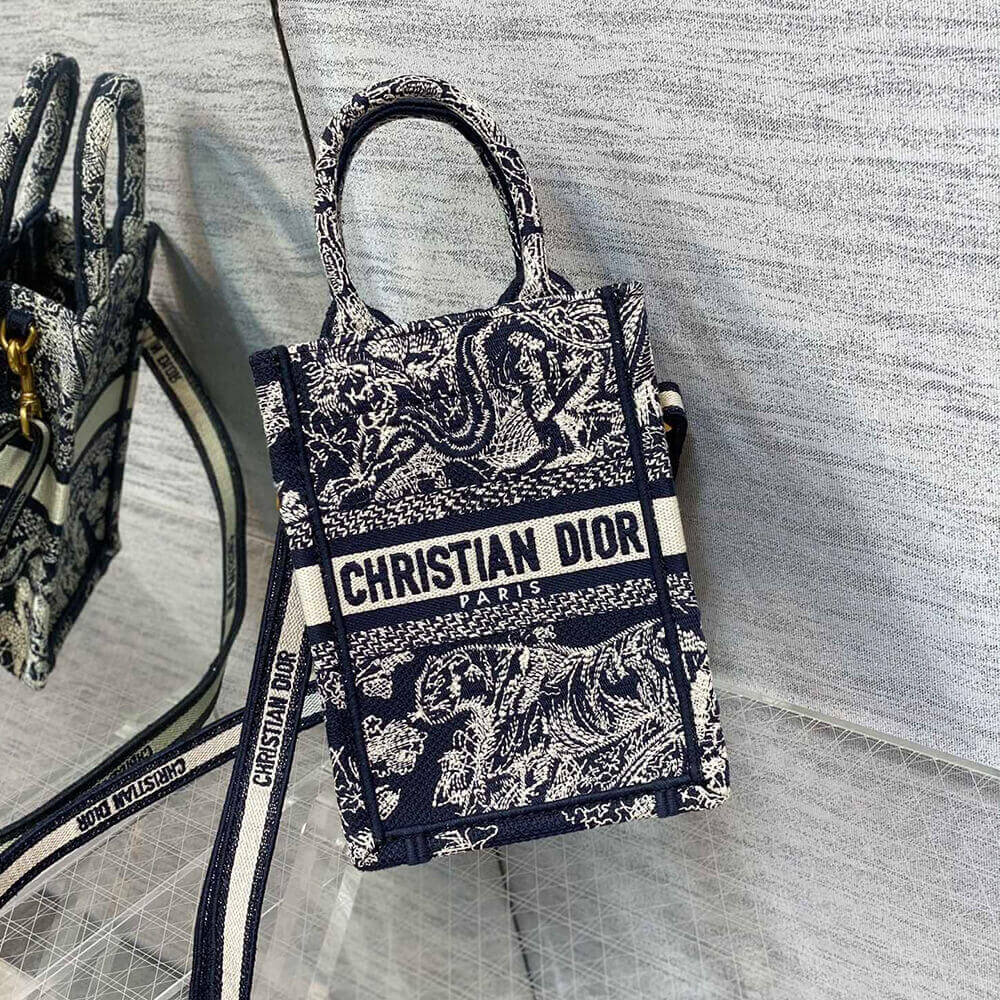 mini vertical D*or book tote