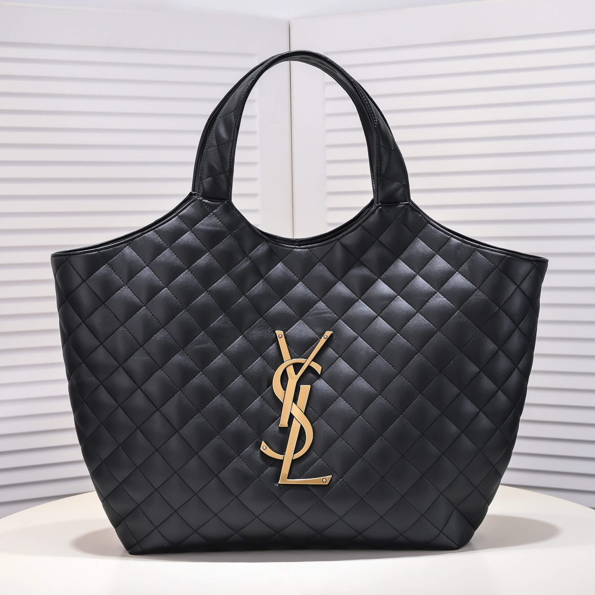 YSL Icare quilted lambskin oversized shopping bag(High-end grade)