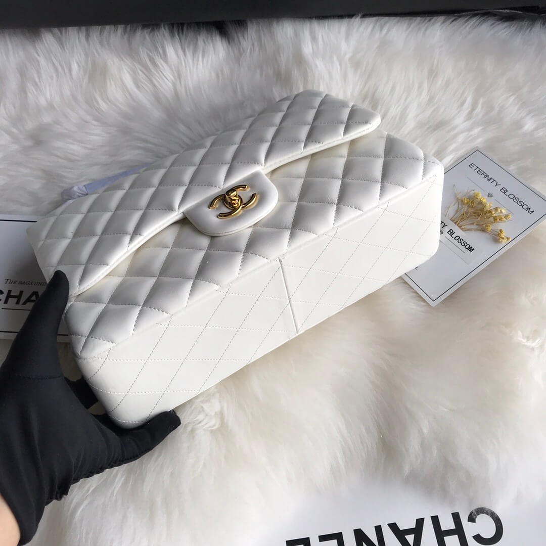 Ch*el large classic handbag(high-end grade)