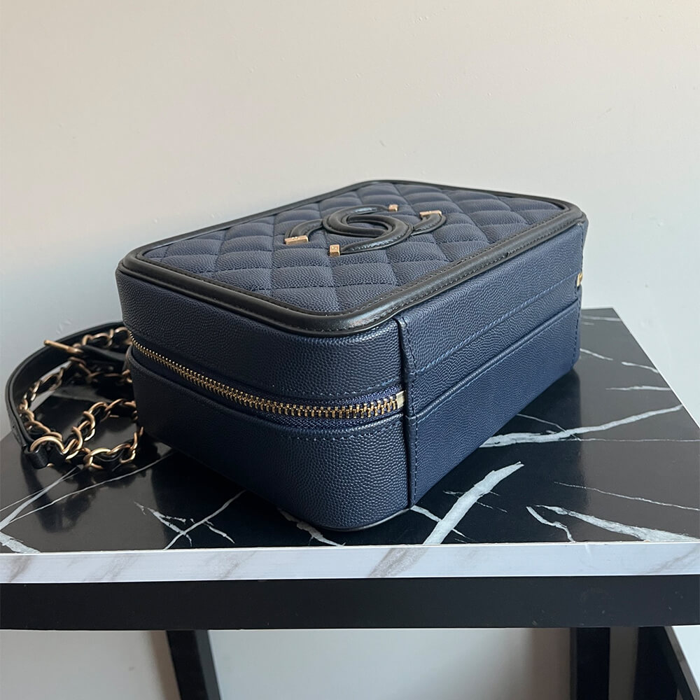 Ch*el medium filigree makeup case