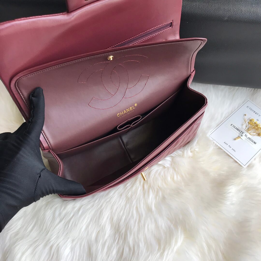 Ch*el large classic handbag(high-end grade)