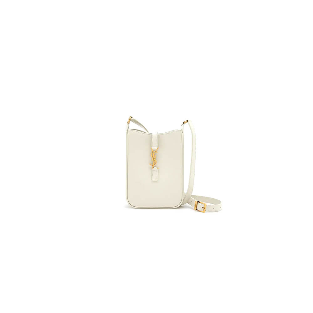 YSL Le 5 à 7 mini vertical bag in shiny leather