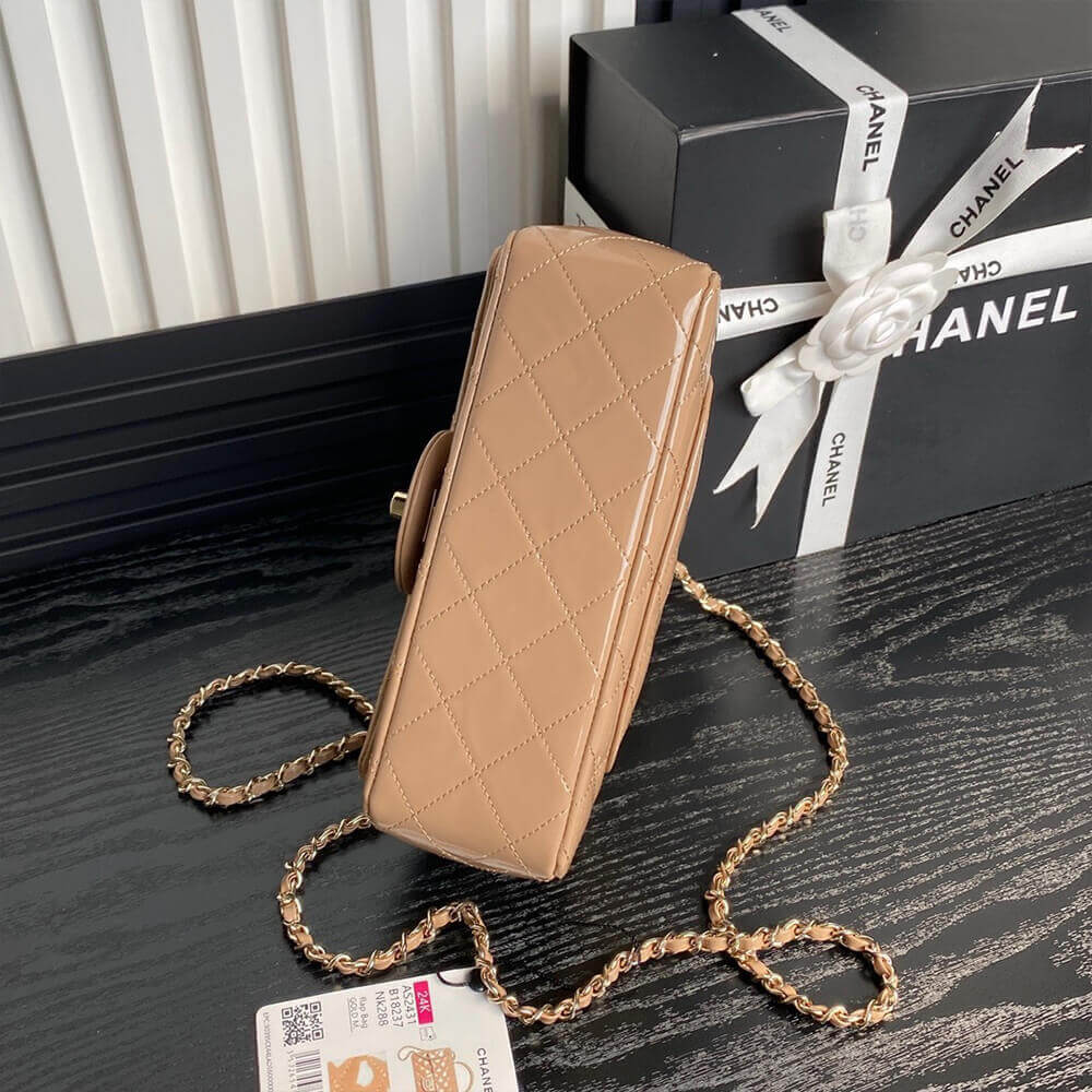 Ch*el mini classic handbag with top handle